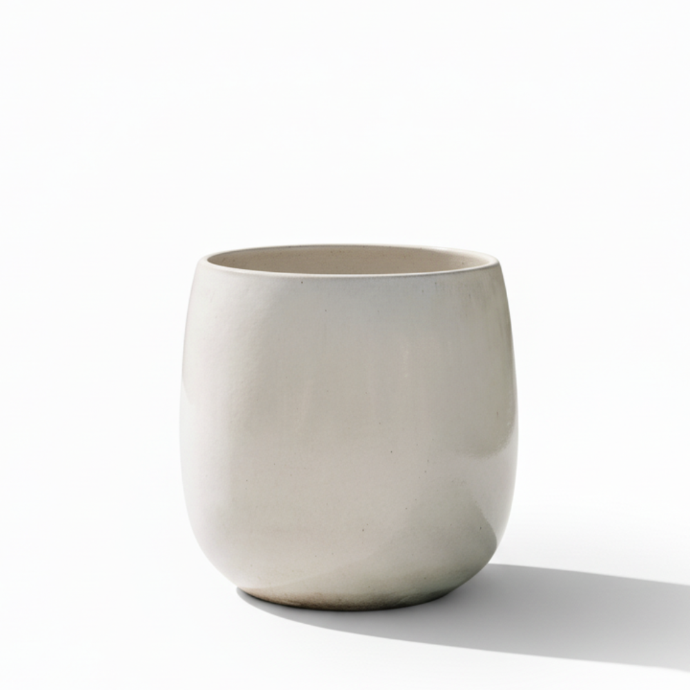 Keramický květináč SOCRATE - Krémová