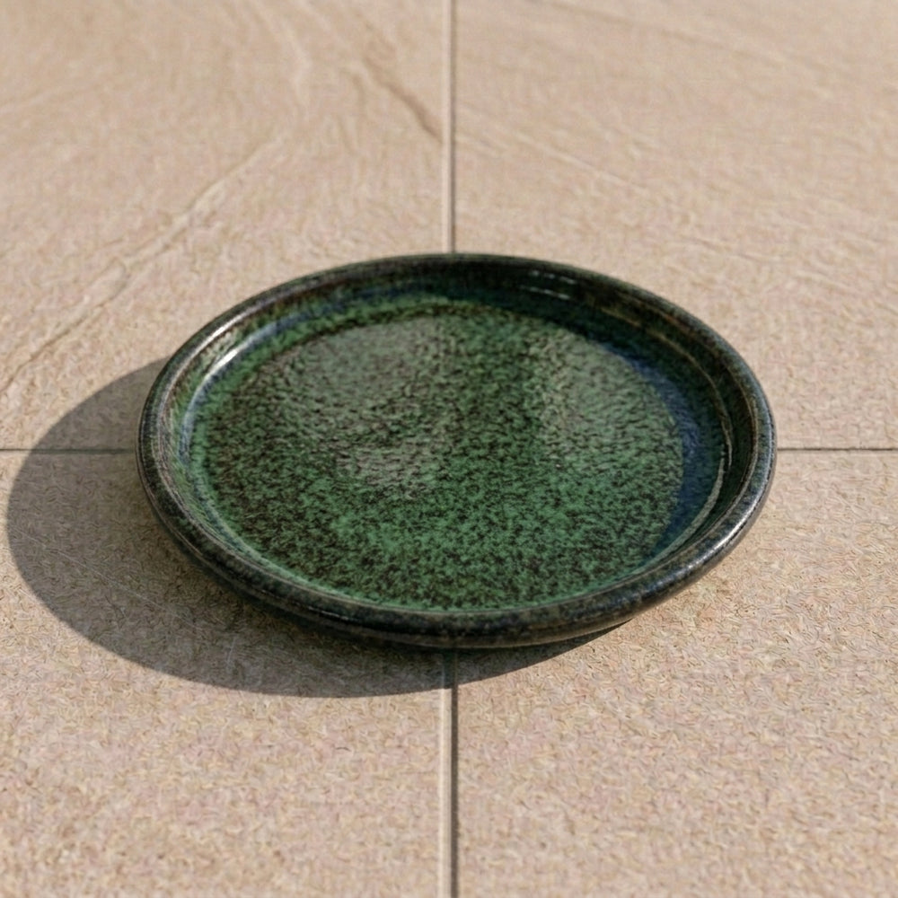 Podmiska pod květináč - Mlhavě zelená (Ø 20–40 cm)