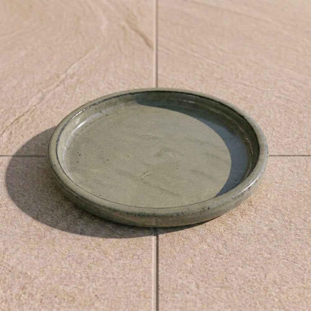 Podmiska pod květináč - Olivově zelená (Ø 20–40 cm)