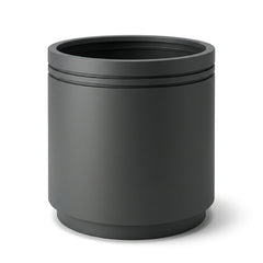 Velký pozinkovaný ocelový květináč INFINITY ROUND - Antracitová - XL (60 x 60 x 60 cm)