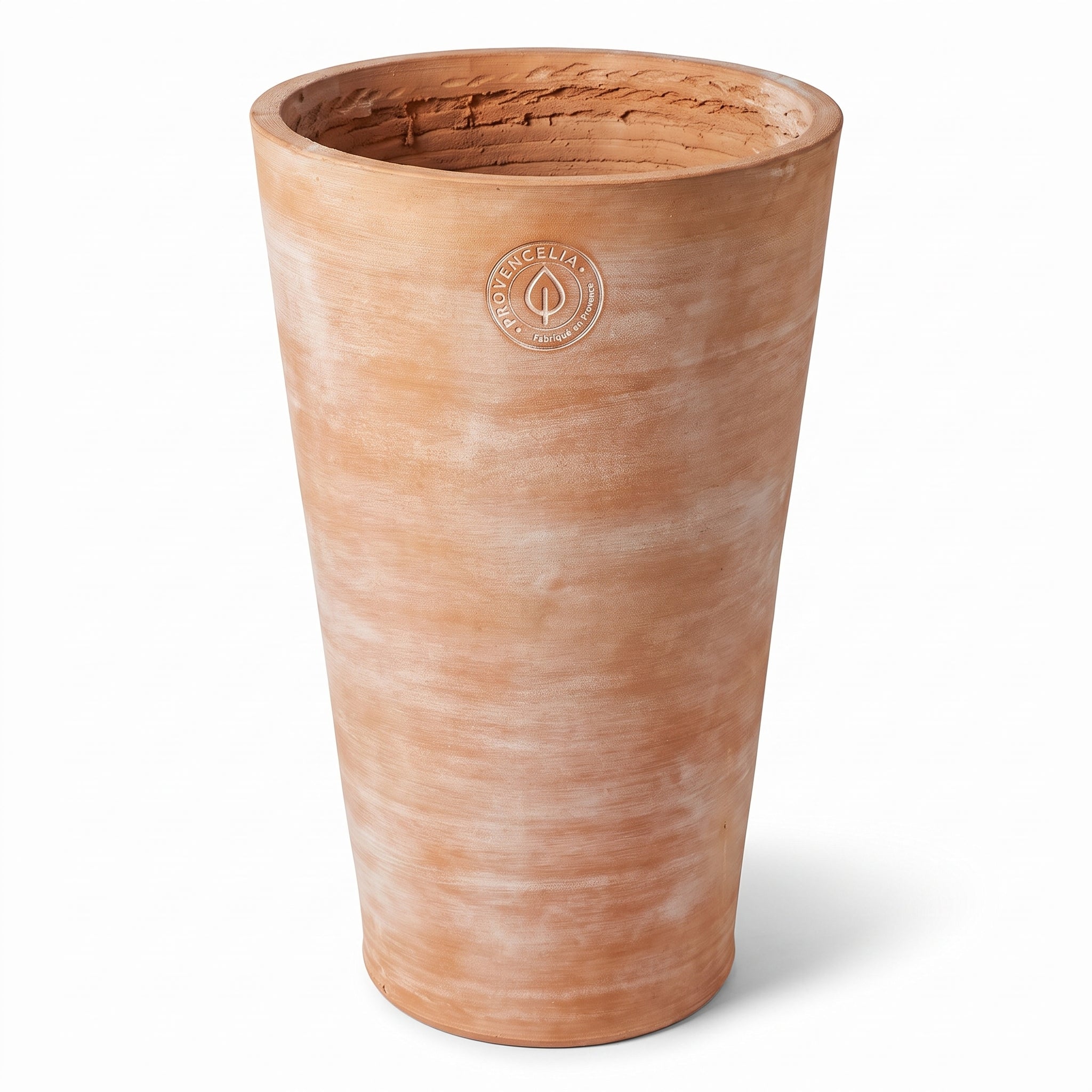 Válcový květináč MADE IN PROVENCE – terakota cérusée - 2XL (55 × 90 cm)