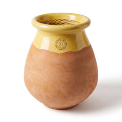 Provensálský biot MADE IN PROVENCE – terakota cérusée s medovým límcem - XL (63 cm)