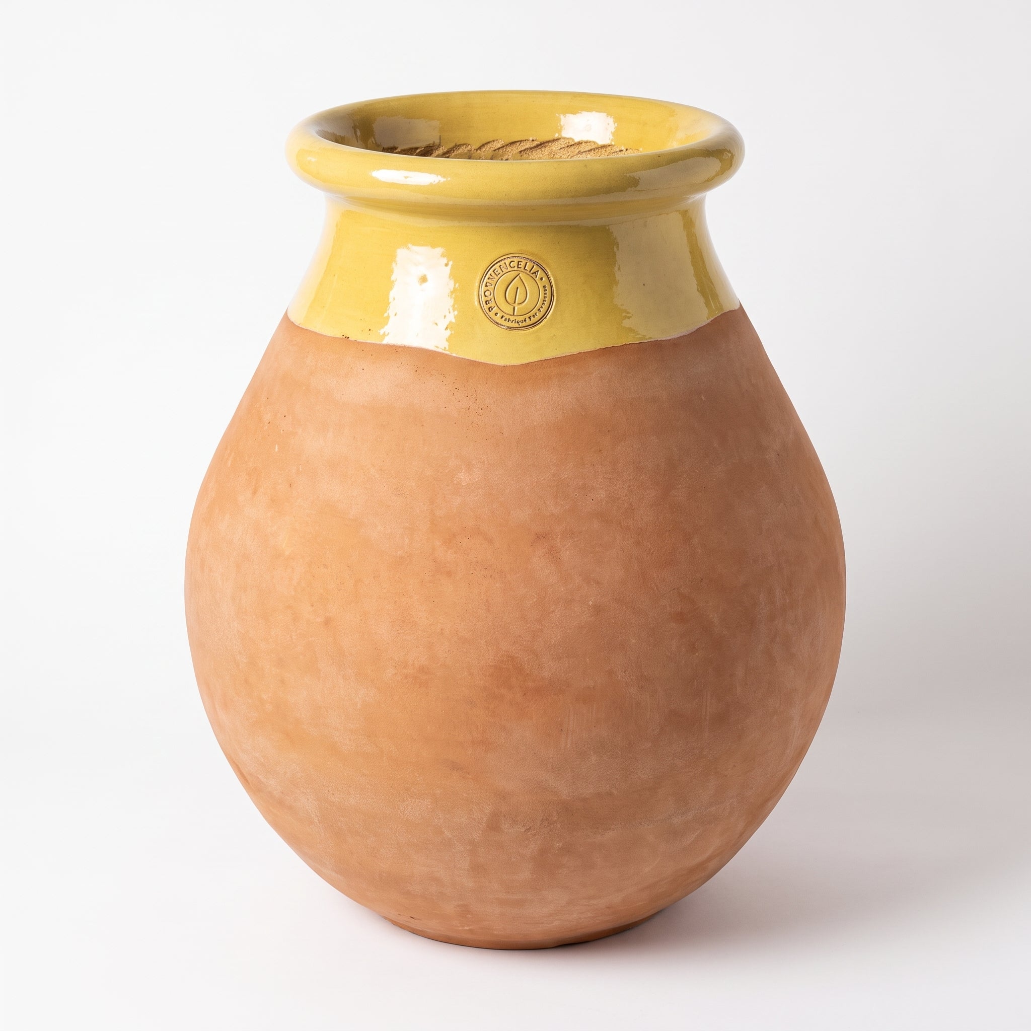 Provensálský biot MADE IN PROVENCE – terakota cérusée s medovým límcem - 2XL (85 cm)