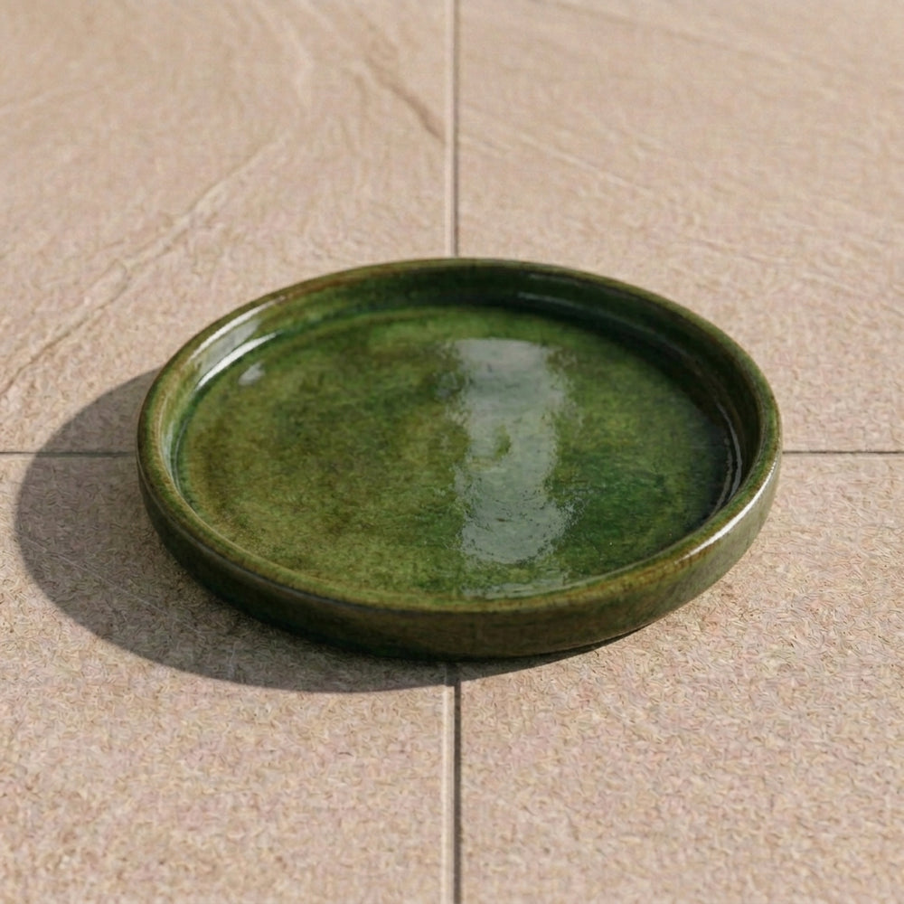Podmiska pod květináč - Tropická zelená (Ø 15–40 cm)